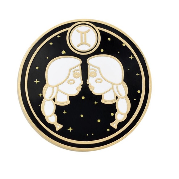 Gemini Astrological Sign Pin - Star Sign - Picture 1 of 3